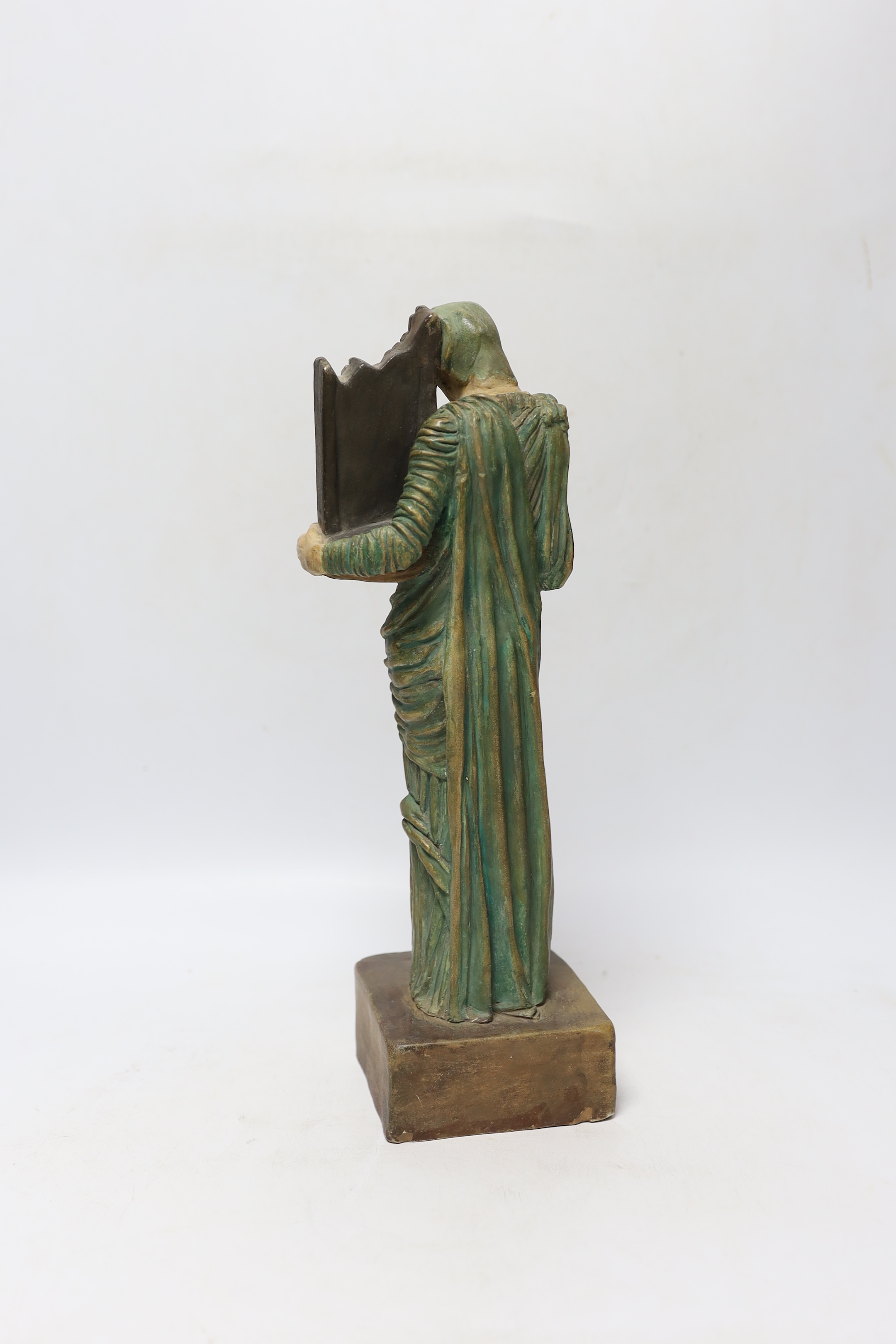 A Compton Potters’ Art Guild figure of St. Cecilia, 32cm